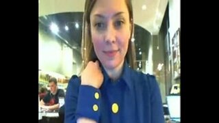 Webcam Girl, Blikajúce Vo Verejnej Webcam Girl, Blikajúce Vo Verejnej